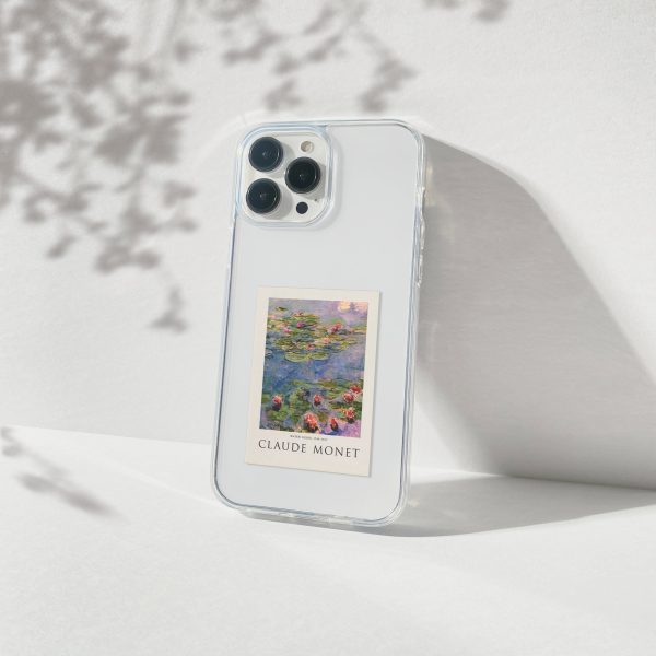 Claude Monet Lilies Aesthetic Silicone Clear Case Fashion