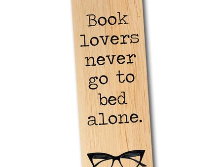 Book lovers never go to bed alone.  Wood Bookmark Hot on Sale