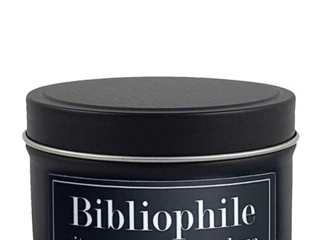 Bibliophile 4oz Tin Soy Candle Lemon + Tobacco + Cardamom Sale