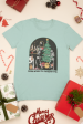 Rockin Around The Christmas Tree T-Shirt, Funny Skeleton Festive Holiday Season Tee Discount