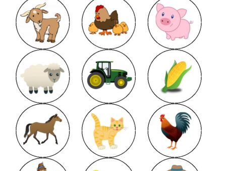 Farmyard Edible Cake & Cupcake Toppers For Cheap