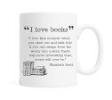 I love books... 11 ounce Ceramic Mug For Sale