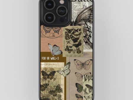 Butterfly Blueprints Vintage Glass Phone Case Cover Online