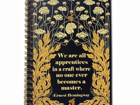 Ernest Hemingway Inspirational Quote 80 page Unlined Notebook Online