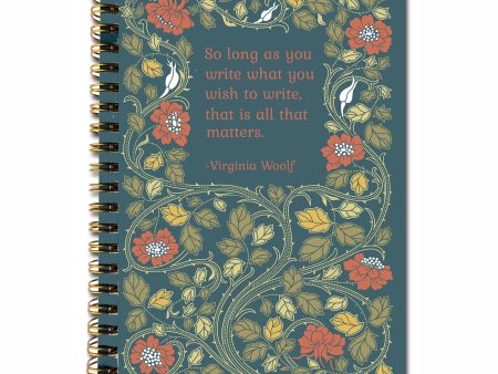 Virginia Woolf Write What You Wish To Write Unlined Notebook For Sale