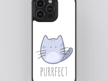 Purrfect Kitty Glass Phone Case Cover Supply