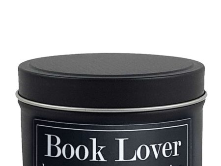 Book Lover 4oz Tin Soy Candle Lavender + Lemon + Jasmine For Discount