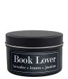 Book Lover 4oz Tin Soy Candle Lavender + Lemon + Jasmine For Discount