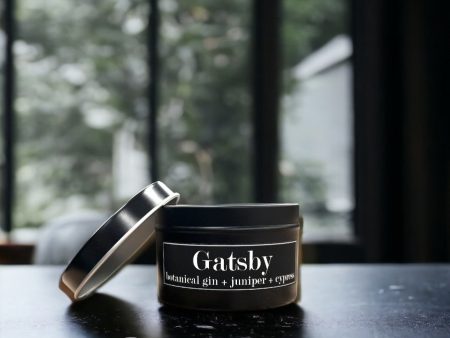 Gatsby Botanical Gin & Juniper + Cypress 4oz Tin Soy Candle of the Month! Fashion