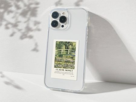 Claude Monet Art Polaroid Aesthetic Silicone Clear Case Discount