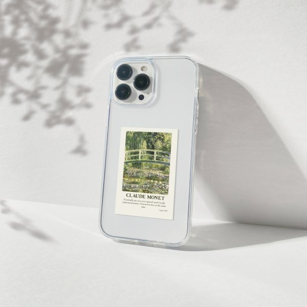 Claude Monet Art Polaroid Aesthetic Silicone Clear Case Discount