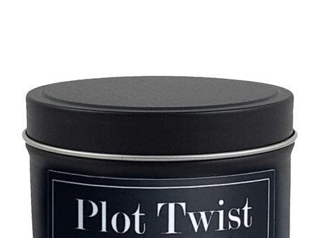 Plot Twist 4oz Tin Soy Candle - Orange + Basil + Amber Sale